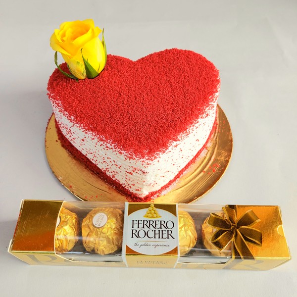 Red Velvet Cake & Rocher